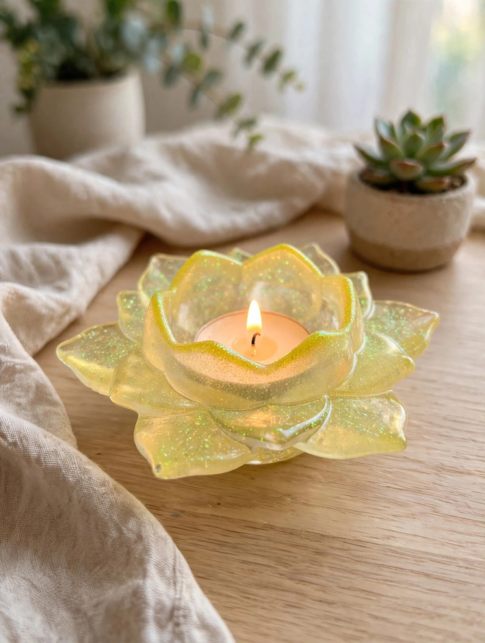 Bougeoir fleur de lotus 